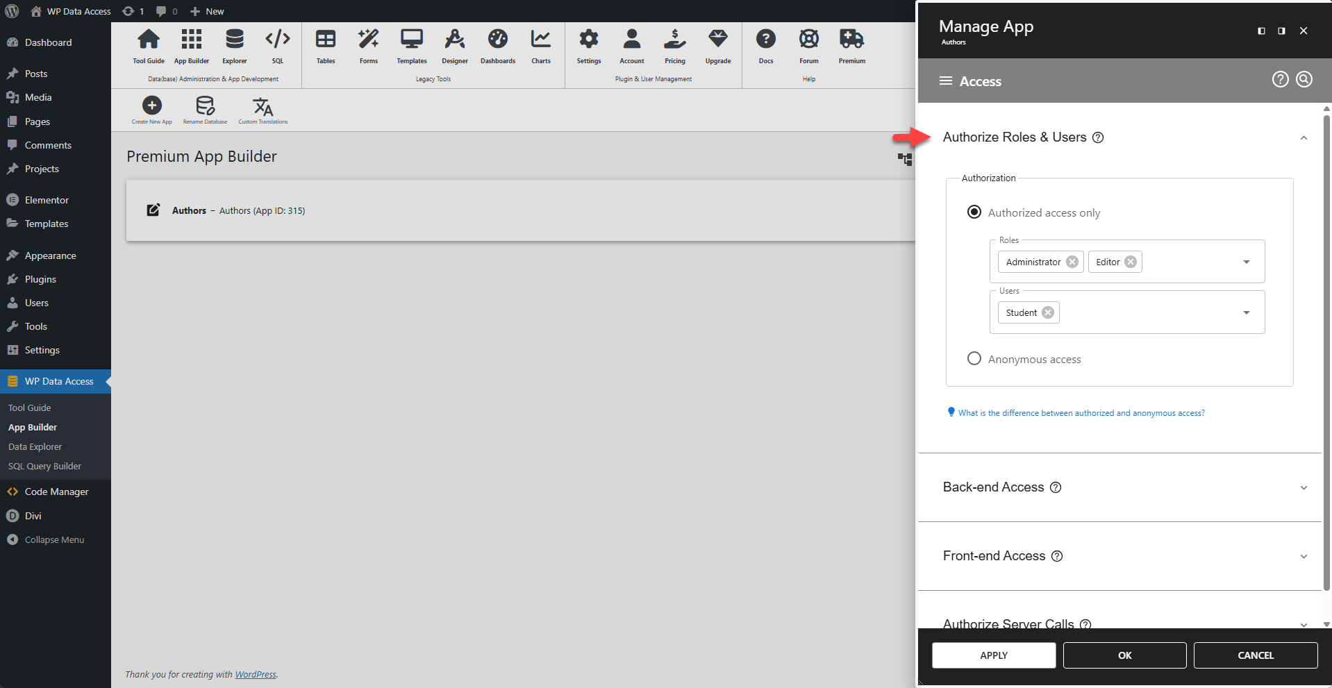 App Manager - Authorization