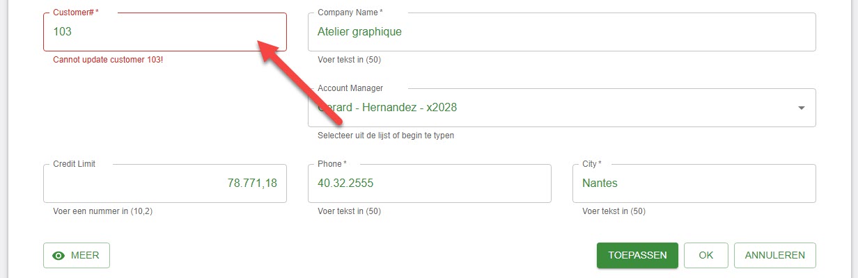 WP Data Access - Prevent Update with Custom Validation Error