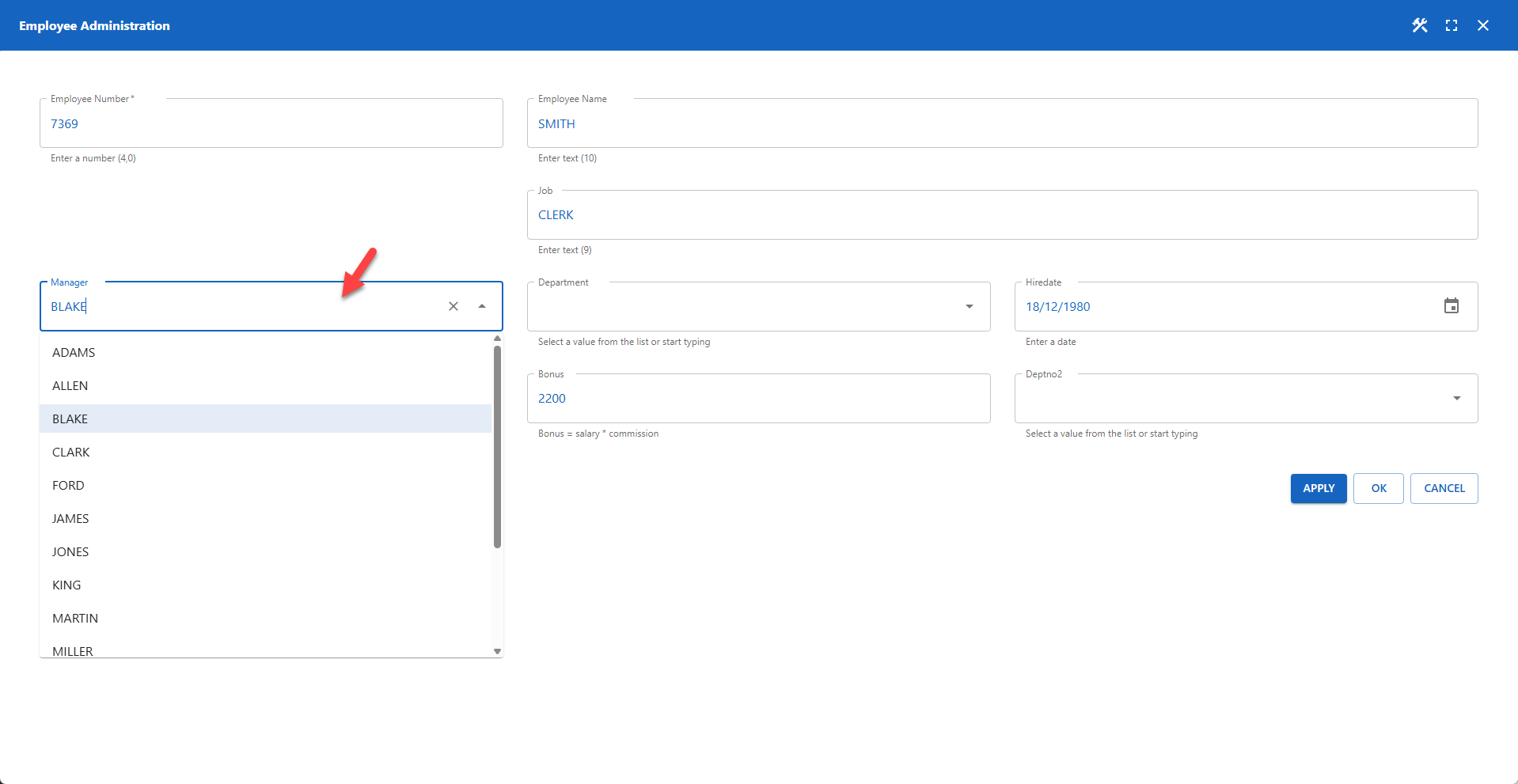 WP Data Access - Lookup Values In Form