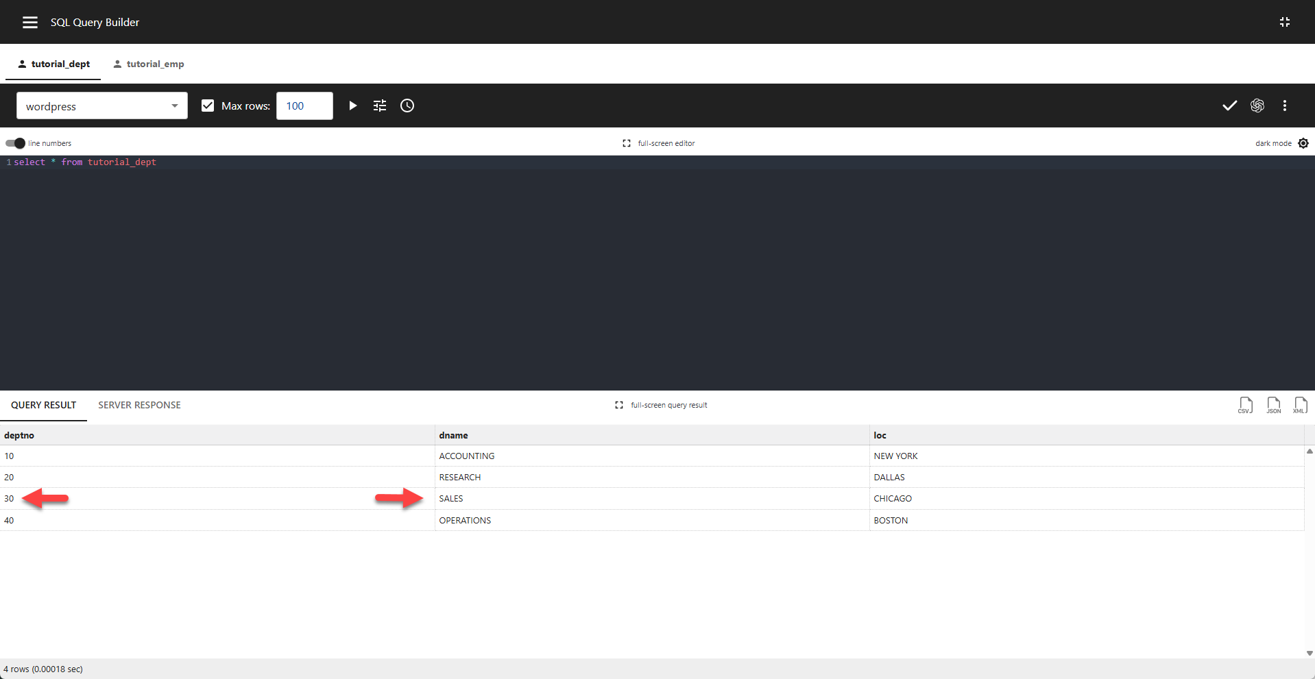 WP Data Access - Lookups Table