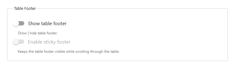 WP Data Access - Table Builder - Footer