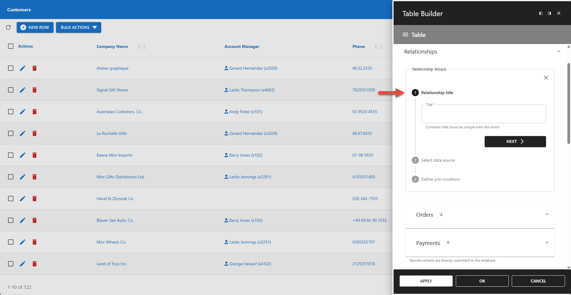 WP Data Access - Table Builder - Relationship Title